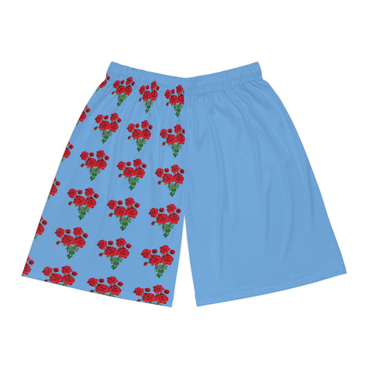 rose shorts (blue)