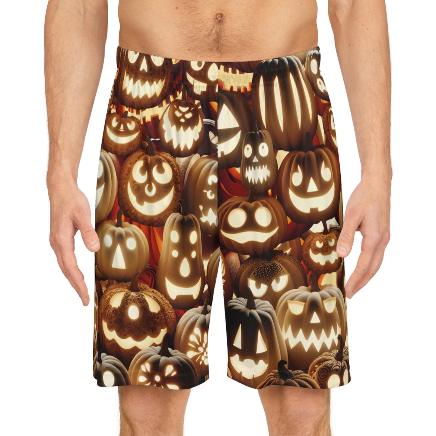 Jack o lantern shorts
