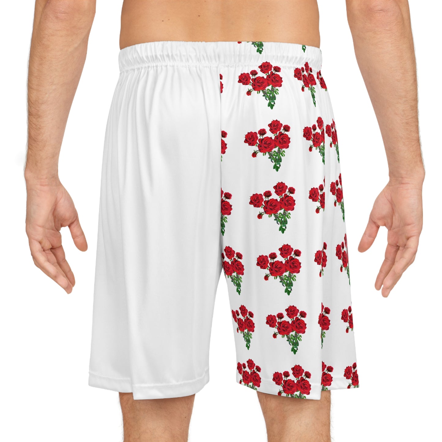 rose shorts (white)