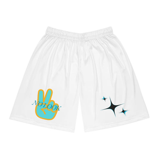 NL peace sign shorts (white)