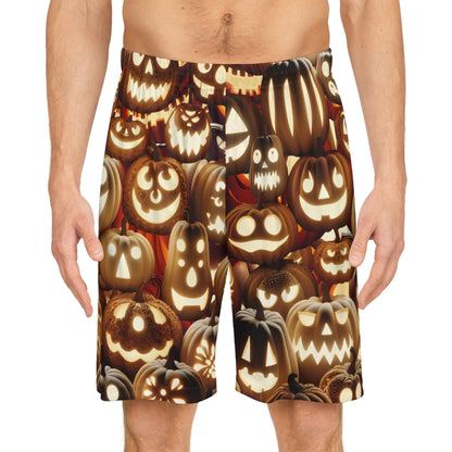 Jack o lantern shorts