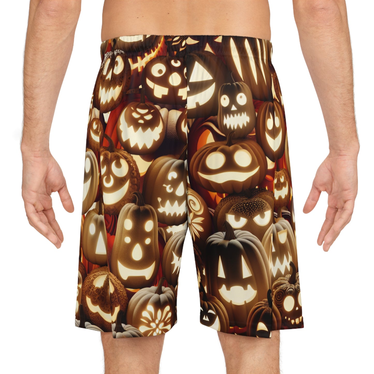 Jack o lantern shorts