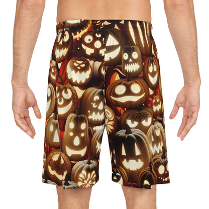 Jack o lantern shorts